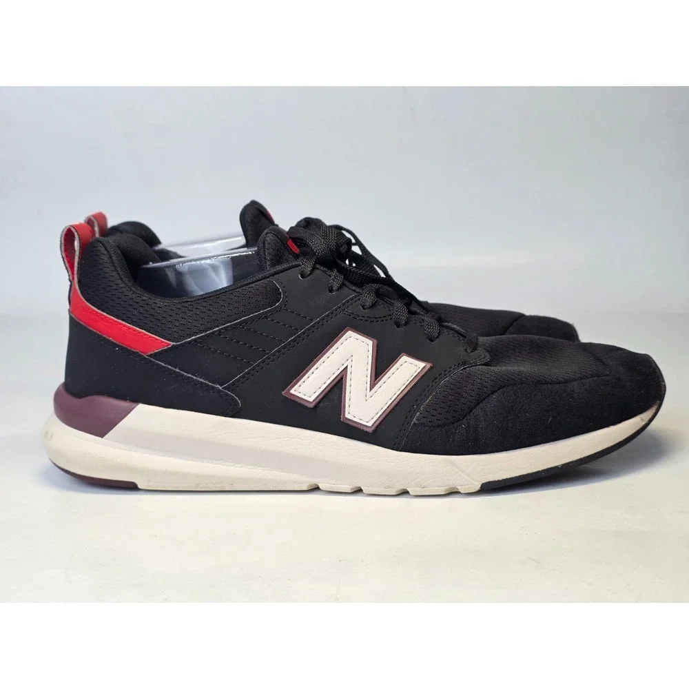 New Balance‎ 009 Men's Sneakers Size 12 D Black White Red Athletic Running Shoes